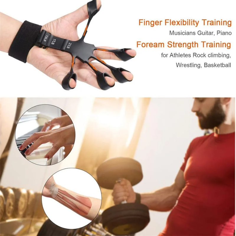 Silikon-Griffgerät, Bahre, Fingergreifer, Krafttrainer, Stärkung des Rehabilitationstrainings