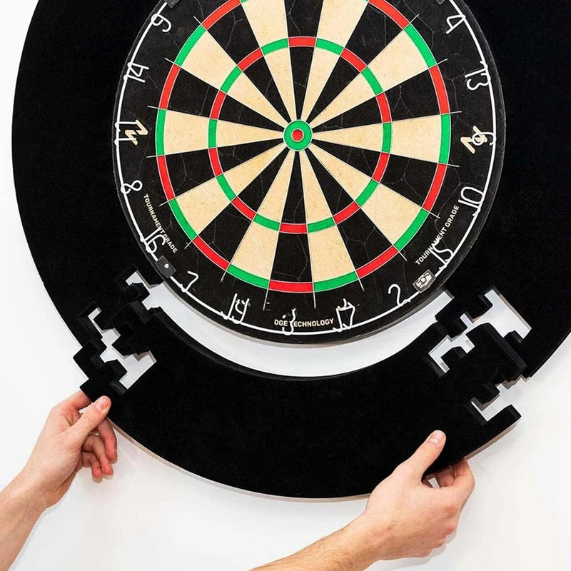 Schwarzer Dartboard Surround für Dartboard Universal Wandschutz Spleißen Dartboard Surround Ring Dart Zubehör