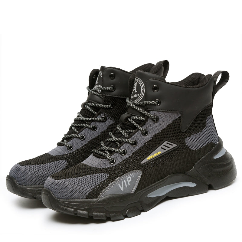 High Top Men's And Women's Anti Smashing Anti Piercing Wear-Resistant And Anti Slip Safety Protection Work Shoes