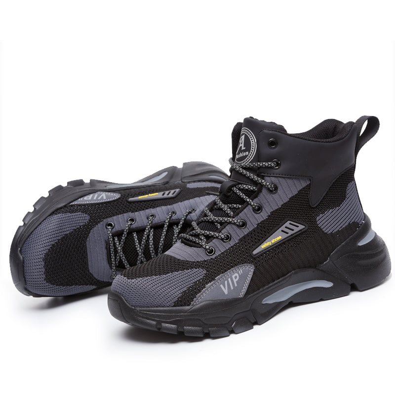 High Top Men's And Women's Anti Smashing Anti Piercing Wear-Resistant And Anti Slip Safety Protection Work Shoes