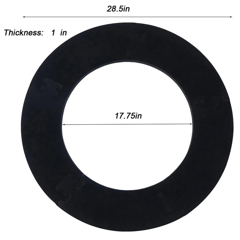 Schwarzer Dartboard Surround für Dartboard Universal Wandschutz Spleißen Dartboard Surround Ring Dart Zubehör