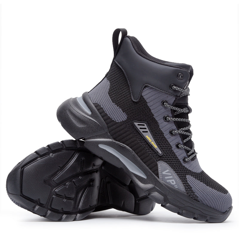 High Top Men's And Women's Anti Smashing Anti Piercing Wear-Resistant And Anti Slip Safety Protection Work Shoes