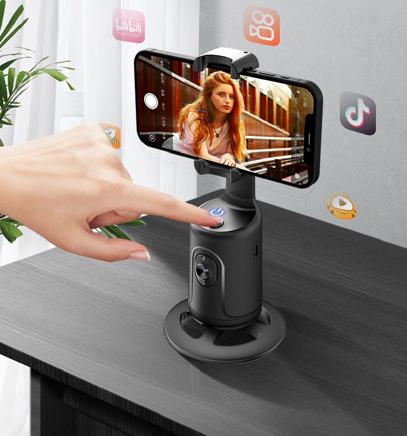 360 Auto Face Tracking Gimbal AI Smart Gimbal Face Tracking Automatischer Telefonhalter für Smartphone-Video-Vlog-Live-Stabilisator-Stativ