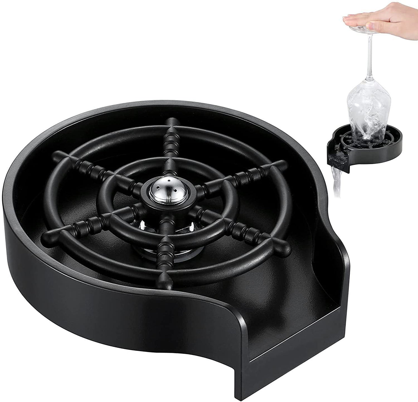 Tassenwaschbecken Edelstahl Glasspüler Bar Automatischer Tassenwascher mit hohem Druck