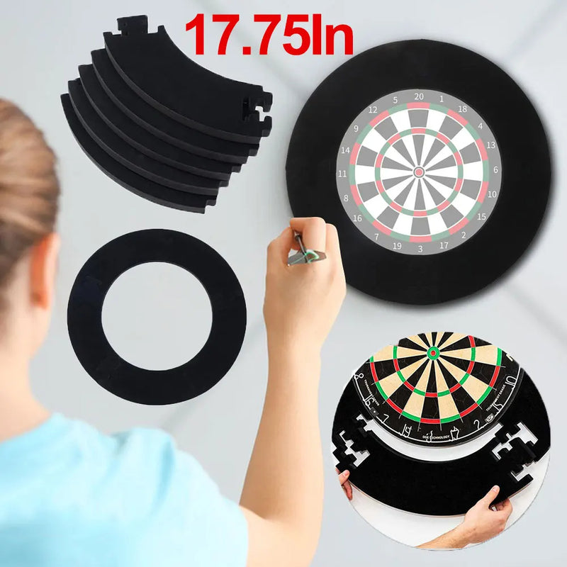 Schwarzer Dartboard Surround für Dartboard Universal Wandschutz Spleißen Dartboard Surround Ring Dart Zubehör