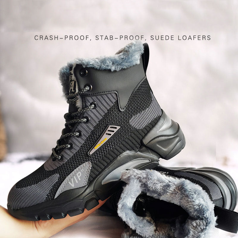 High Top Men's And Women's Anti Smashing Anti Piercing Wear-Resistant And Anti Slip Safety Protection Work Shoes