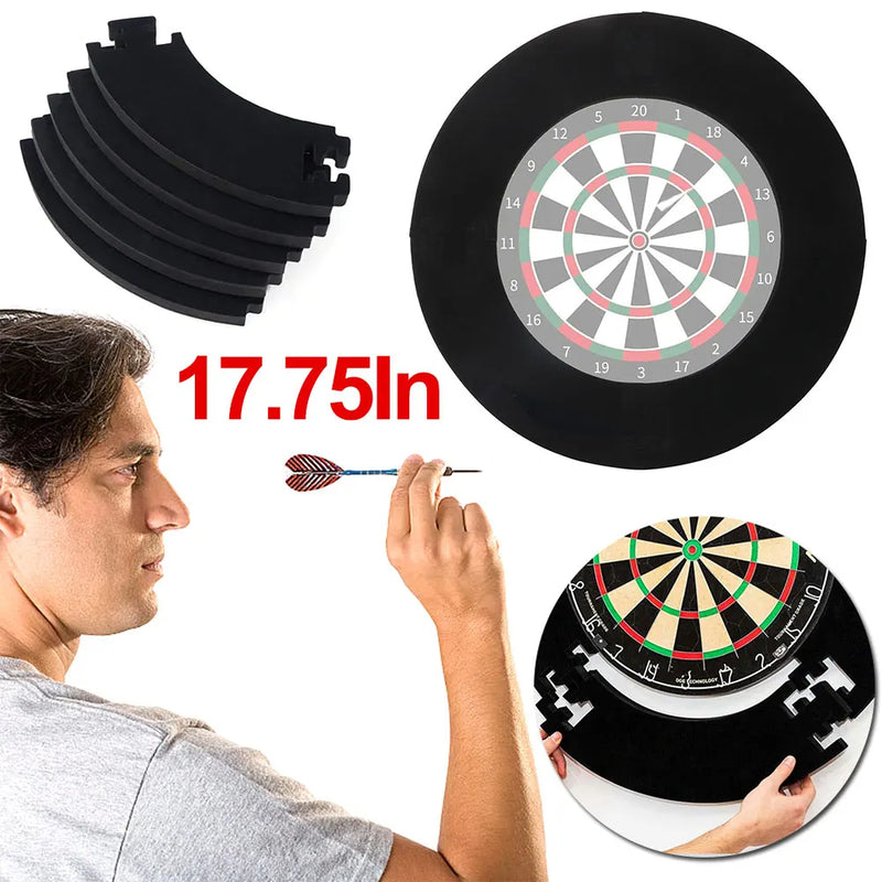 Schwarzer Dartboard Surround für Dartboard Universal Wandschutz Spleißen Dartboard Surround Ring Dart Zubehör