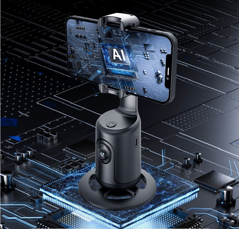360 Auto Face Tracking Gimbal AI Smart Gimbal Face Tracking Automatischer Telefonhalter für Smartphone-Video-Vlog-Live-Stabilisator-Stativ