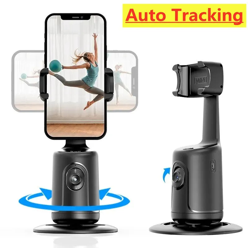 360 Auto Face Tracking Gimbal AI Smart Gimbal Face Tracking Automatischer Telefonhalter für Smartphone-Video-Vlog-Live-Stabilisator-Stativ