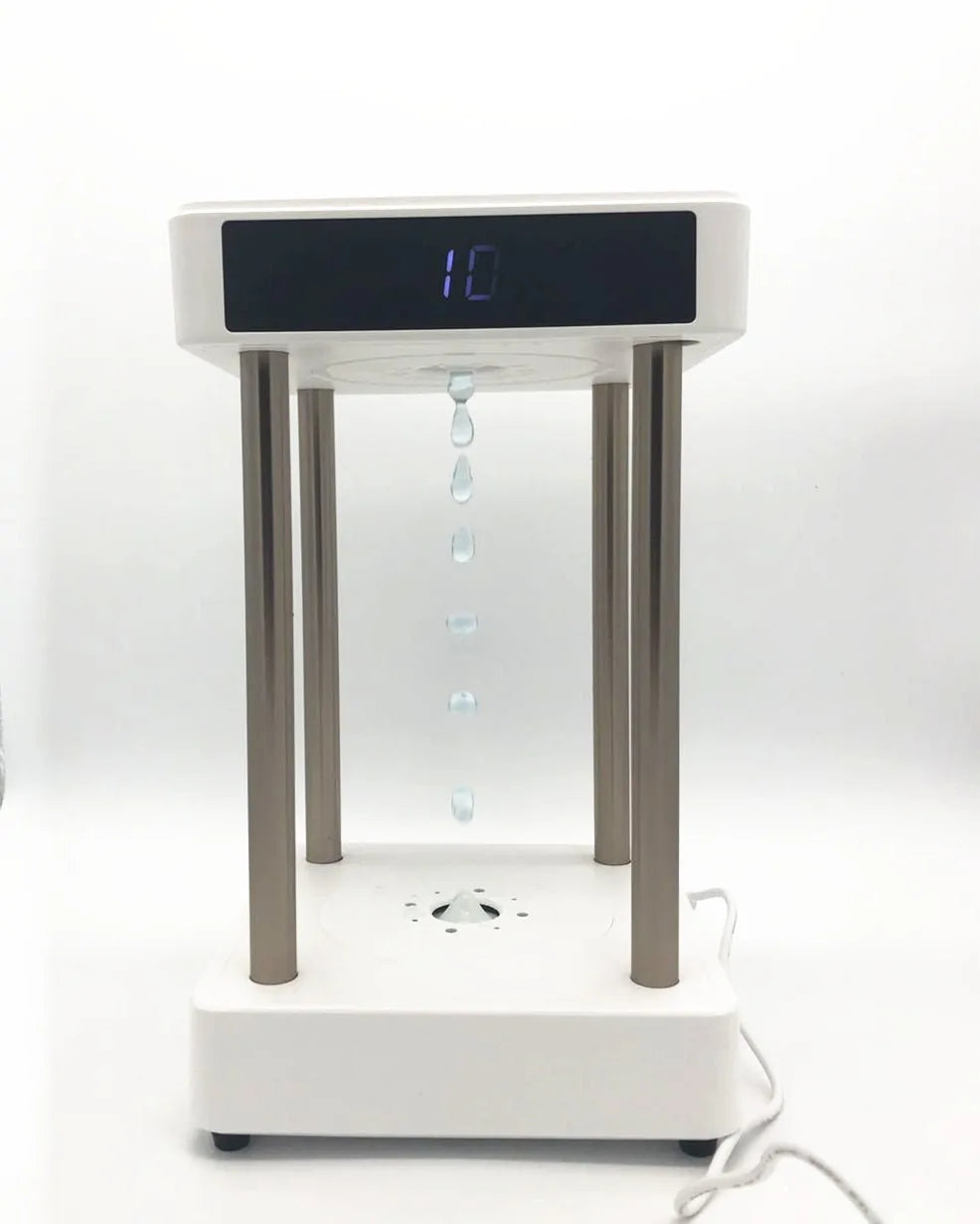 Anti-Schwerkraft schwebende Wassertropfen